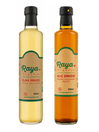 Organik Elma Sirkesi ve Alıç Sirkesi – 500 ml x 2 (Set)