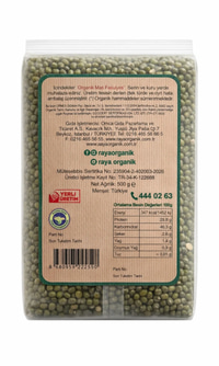 Organik Maş Fasulyesi 5'li Set (5 x 500 gr Toplam 2,5 kg)