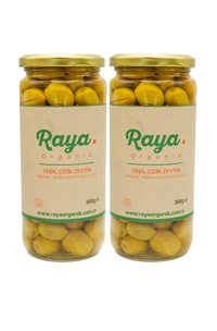 Organik Yeşil Zeytin 2'li Set (500 cc x 2)