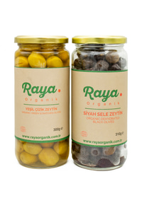 Organik Yeşil Zeytin ve Siyah Zeytin 2'li Set 500 cc