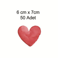 STK-141Duvar Sticker-141 Kırmızı Kalp