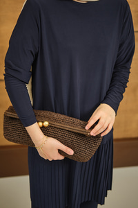 Alt Piliseli Bisiklet Yaka Takım Lacivert