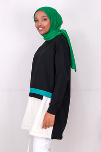 Uygun Fiyatlı ALTI PARCALI BUZGULU TUNIK  SIYAH | Loccomoda.com 