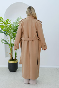 Apolet Detay Bel Bağlamalı Kaban Vizon