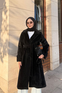 Apoletli Uzun Kaban Siyah