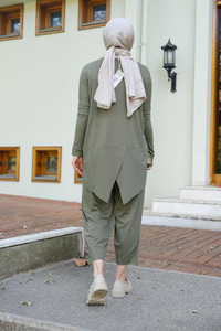 Arkası Çapraz İkili Takım Fıstık Yeşil