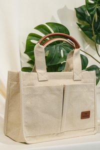 Arma Detay Çanta  Bej