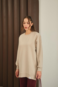 Arma Detay Oversize Tunik Krem