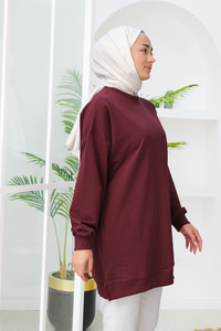 Arma Detay Salaş Tunik Bordo