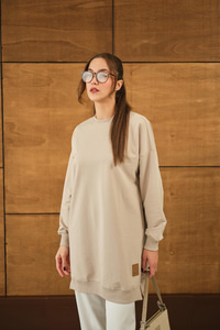 Arma Detay Salaş Tunik  Krem