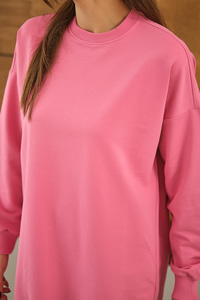 Arma Detay Salaş Tunik Pembe