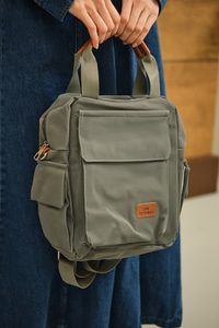 Arma Detay Sırt Çanta Gri