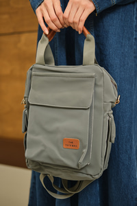 Arma Detay Sırt Çanta Gri