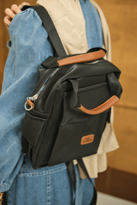 Arma Detay Sırt Çanta Siyah