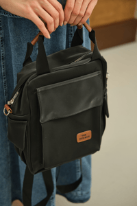 Arma Detay Sırt Çanta Siyah