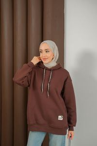Arma Detay Sweat Kahverengi
