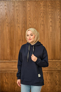 Arma Detay Sweat Lacivert