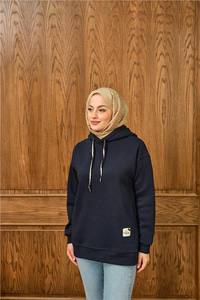 Arma Detay Sweat Lacivert