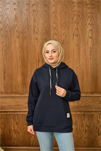 Arma Detay Sweat Lacivert