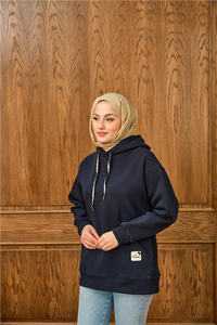 Arma Detay Sweat Lacivert