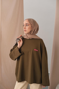 Arma Detay Tunik Haki Yeşil