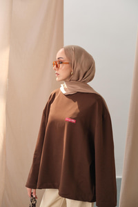 Arma Detay Tunik Kahverengi