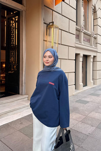 Arma Detay Tunik Mavi