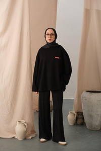 Arma Detay Tunik Siyah