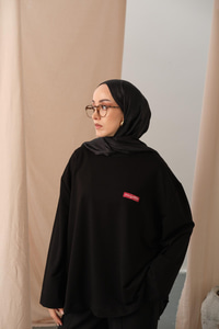 Arma Detay Tunik Siyah