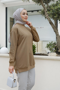 Arma Detay Tunik Vizon