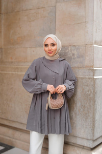 Armani Modal Gömlek Gri