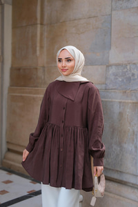 Armani Modal Gömlek Kahverengi