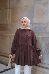 Armani Modal Gömlek Kahverengi