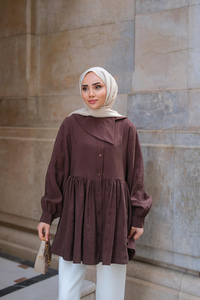 Armani Modal Gömlek Kahverengi