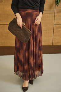 Asimetrik Kesim Astarlı Etek Taba