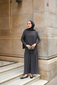 Asimetrik Salaş Takım Gri