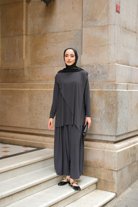 Asimetrik Salaş Takım Gri