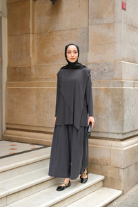 Asimetrik Salaş Takım Gri