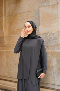 Asimetrik Salaş Takım Gri