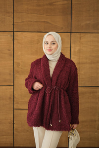 Astarlı İki İplik Ceket Bordo