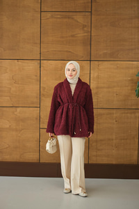 Astarlı İki İplik Ceket Bordo