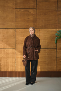 Astarlı İki İplik Ceket Kahverengi