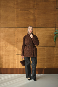 Astarlı İki İplik Ceket Kahverengi