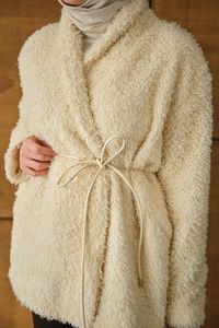 Astarlı İki İplik Ceket Krem