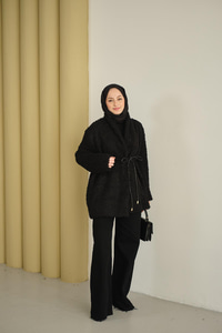 Astarlı İki İplik Ceket Siyah