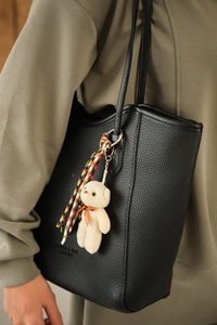 Ayıcık Detay Çanta Siyah