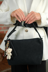 Ayıcık Detay Çanta Siyah