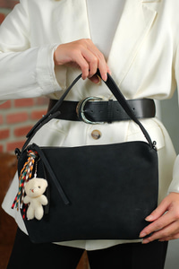 Ayıcık Detay Çanta Siyah