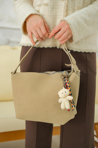 Ayıcık Detay Çanta Vizon