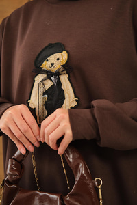 Ayıcık Detay Tunik Kahverengi